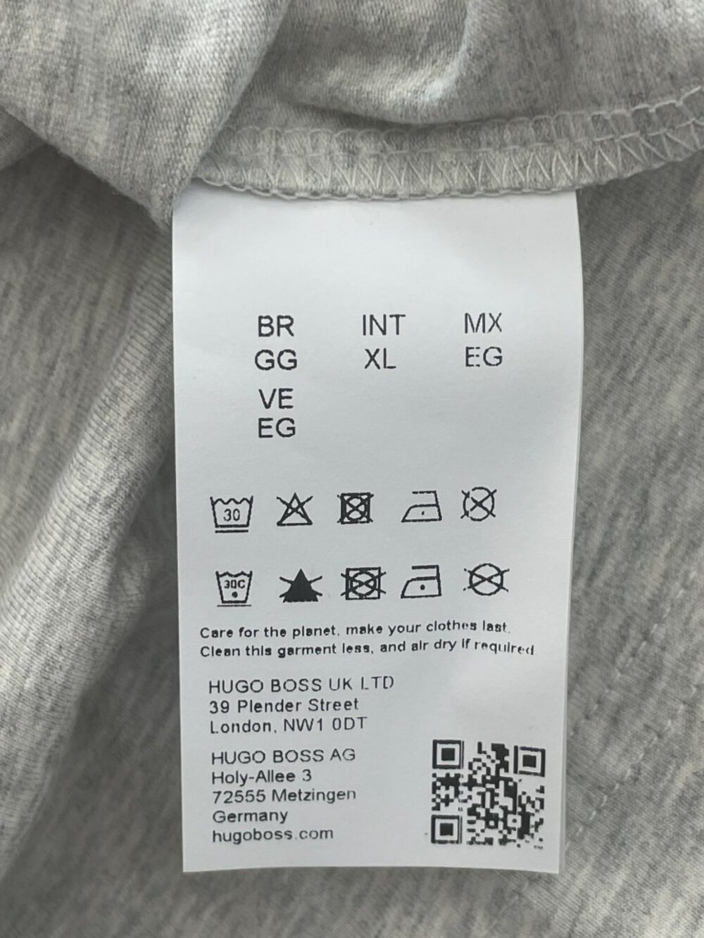 Hugo Boss Paddy Polo Regular Fit Stretch Shirt Gray Men's Size XL MSRP$116 NEW - Picture 9 of 9